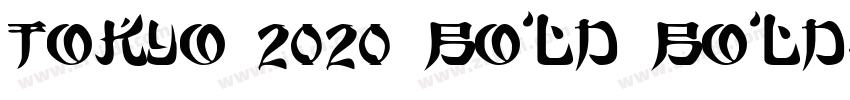 TOKYO 2020 Bold Bold字体转换